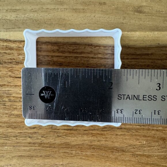 Cookie Cutters Lot 6 Square & Round Scalloped Frame Shape Dough Pastry 3 Sizes - Picture 5 of 8